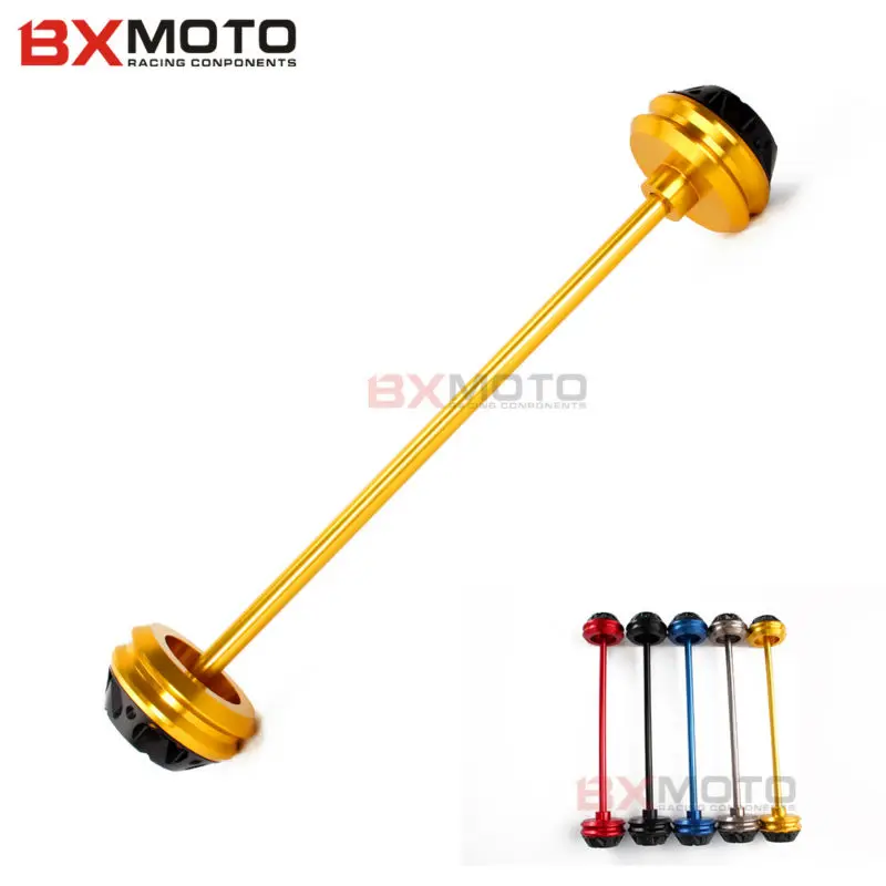

For Yamaha TMAX 530 2012~ 2016 motorcycle accessories motorbike Protection CNC gold Front Axle Slider Falling Protection