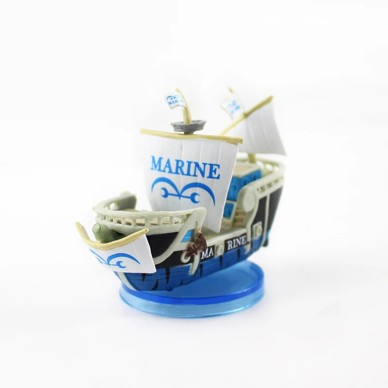 6 см аниме одна штука мини синяя лодка морской корабль ПВХ фигурка мультфильм
