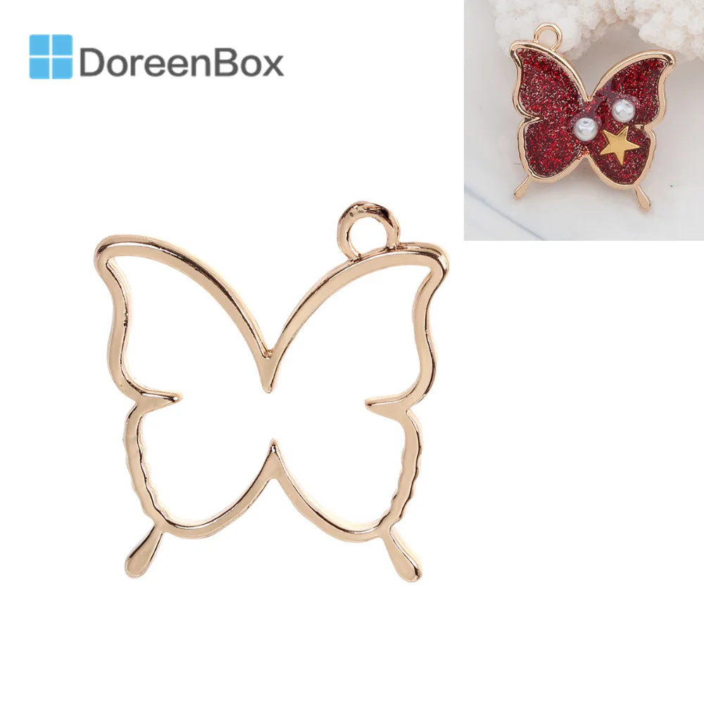 Doreen Box ручная работа золотой цвет цинковый сплав открытая спина ободок подвески