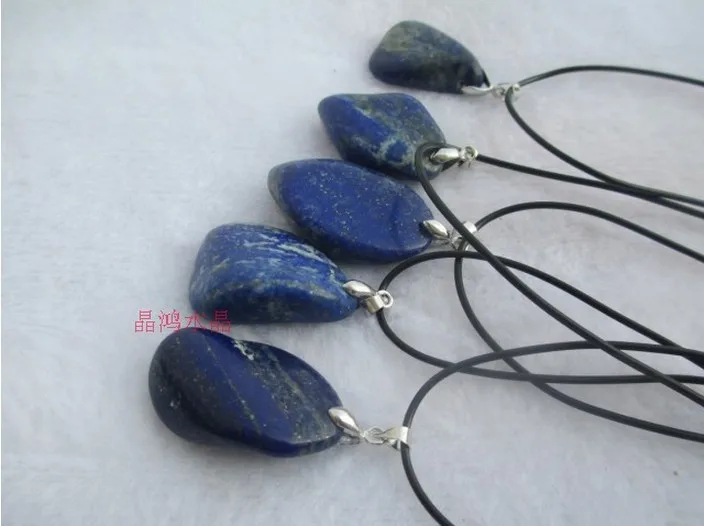 

necklace Natural Crystal lapis lazuli stone big nunatak pendant with shaped pendant + free rope wholesale