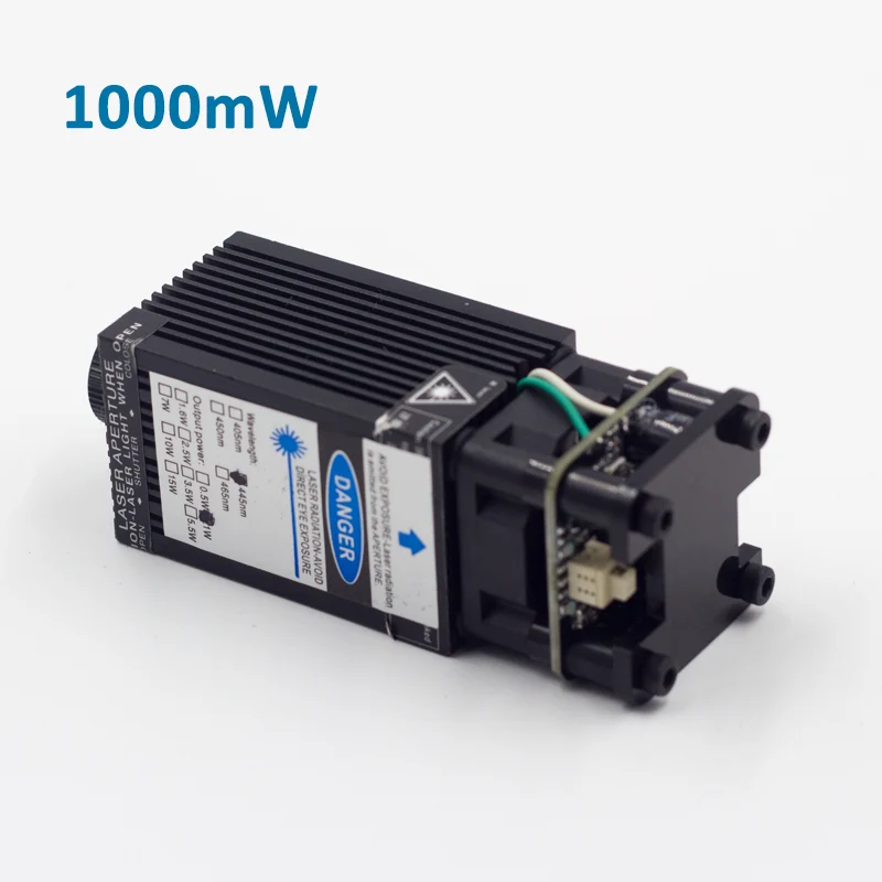 1000mW Лазерный модуль для ЧПУ Wood Router DC12V 1 Вт 2.5 Вт 5.5 Вт 7 Вт 10 Вт мини лазерный гравировальный станок DIY Гравер Запчасти для cnc3018 - Цвет: 1000mW