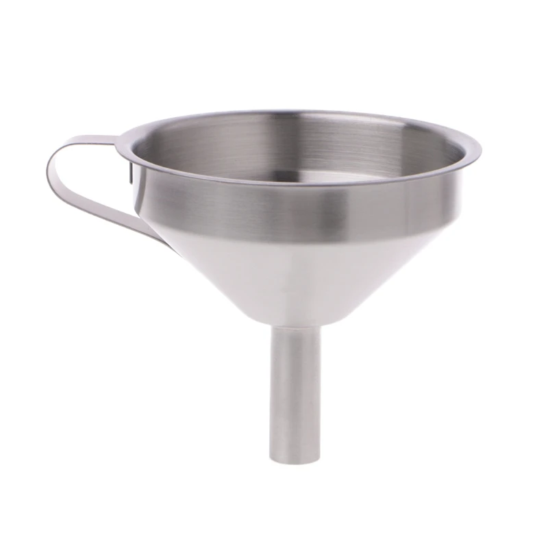 

Stainless Steel Wine Funnel Wide Mouth Canning Hopper Filter Liquid Transfer