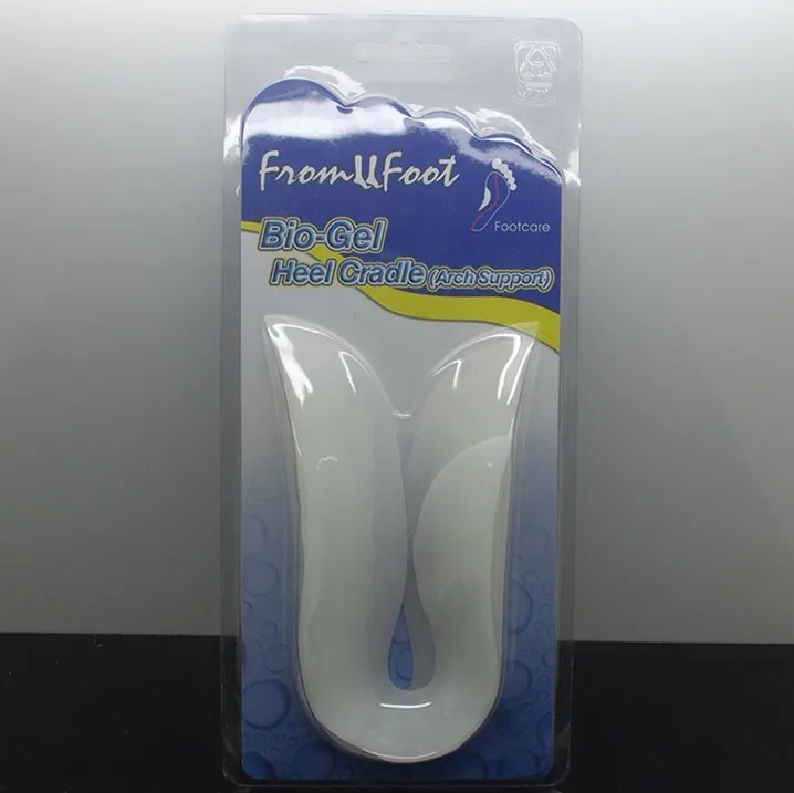 Высококачественный мягкий силиконовый гель u образной формы облегчающая пятку