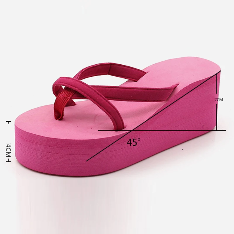 Laamei/Босоножки на платформе; женская летняя обувь на высоком каблуке; Zapatillas; модные шлепанцы с ремешками; пляжные сланцы; однотонные женские шлепанцы без задника