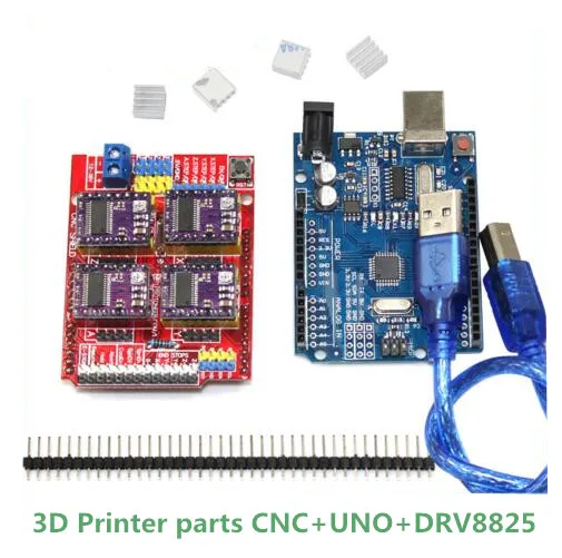Щит с ЧПУ v3 гравировальный станок 3D принтеры + 4 шт. A4988/DRV8825 драйвер Плата