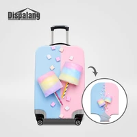 thicker travel suitcase protective cover for 18 32 inch candy marshmallow women designer luggage covers elastic travel accessory