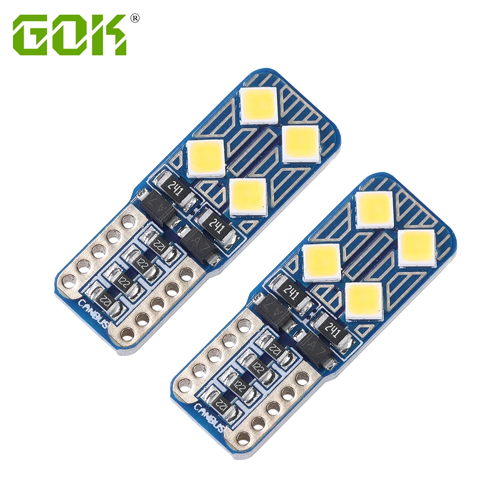 100 шт. Автомобильные светодиодные лампы Canbus 8smd 3030 w5w 168 194 12 В | Автомобили и