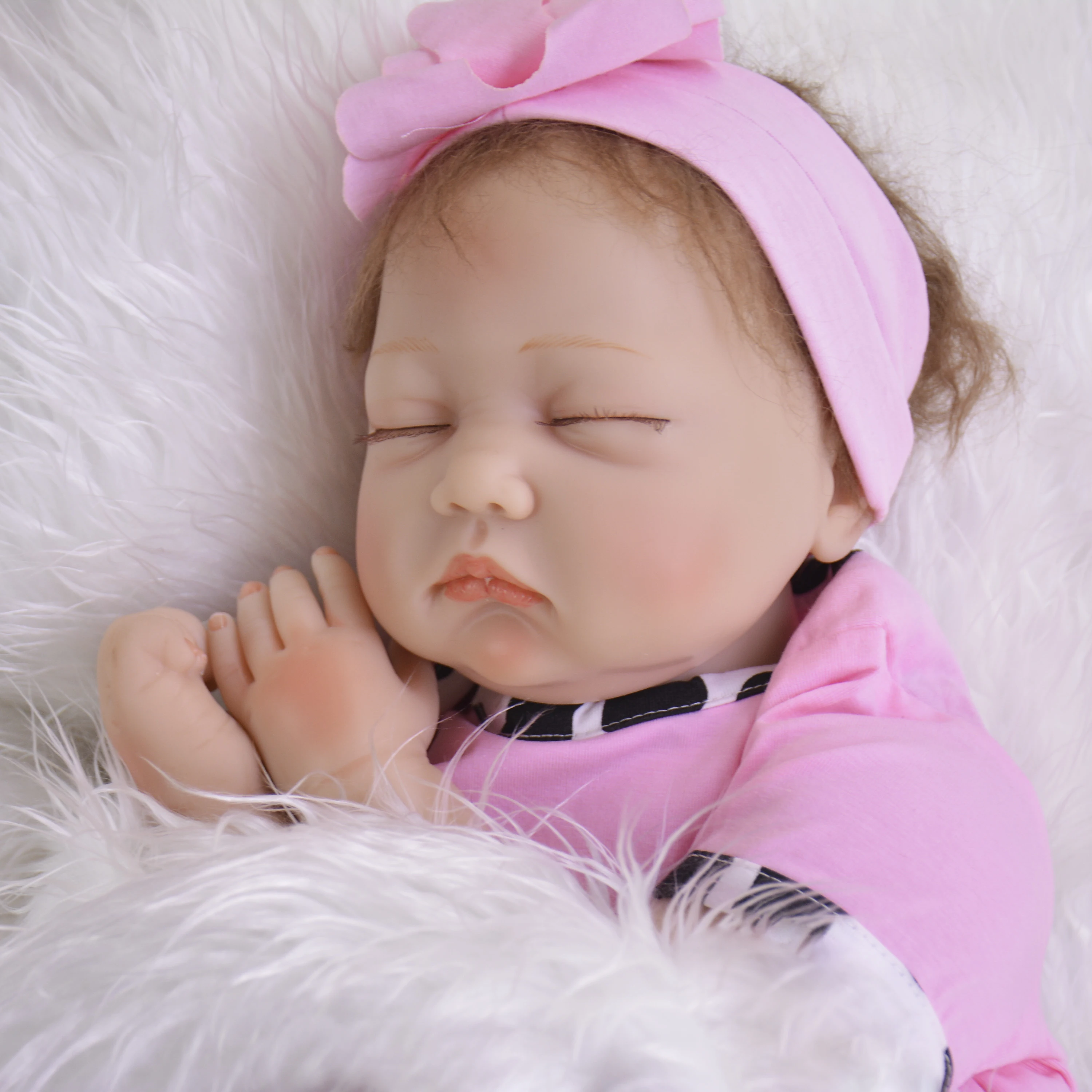 22 дюймов мягкий силиконовый детский Реалистичная кукла Новорожденный