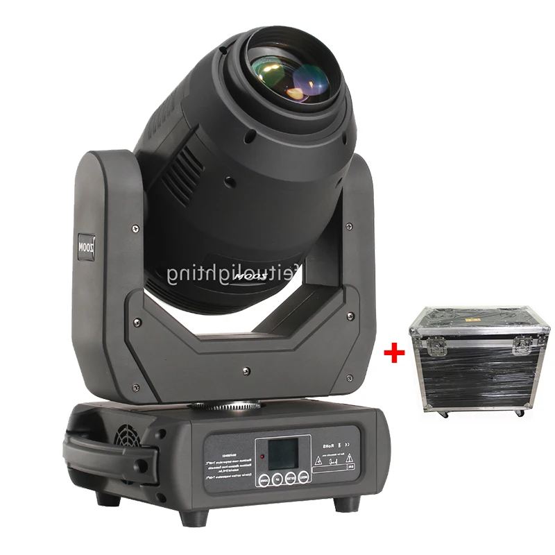Новинка 2 шт./лот + Flycase DMX Gobo Lyre Led Moving Head Zoom Beam Spot Focus Mobile Frost Stage Club Light|Эффект