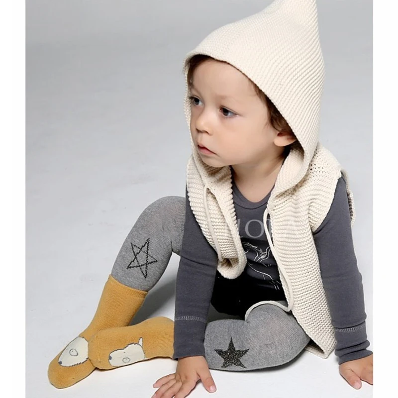 Милые махровые носки для детей красивые короткие малышей толстый хлопок зимние