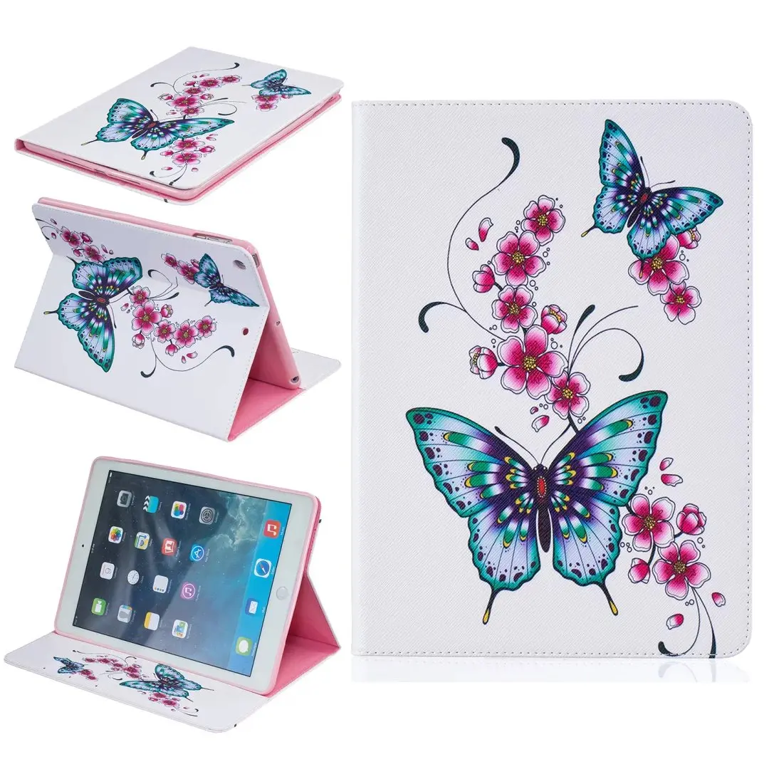 Для ipad Air 9,7 дюймов чехол 3D чехол-кошелек из искусственной кожи чехол для ipad Air1 ipad 5 с подставкой с защитным слотом для карт Чехол+ пленка+ ручка