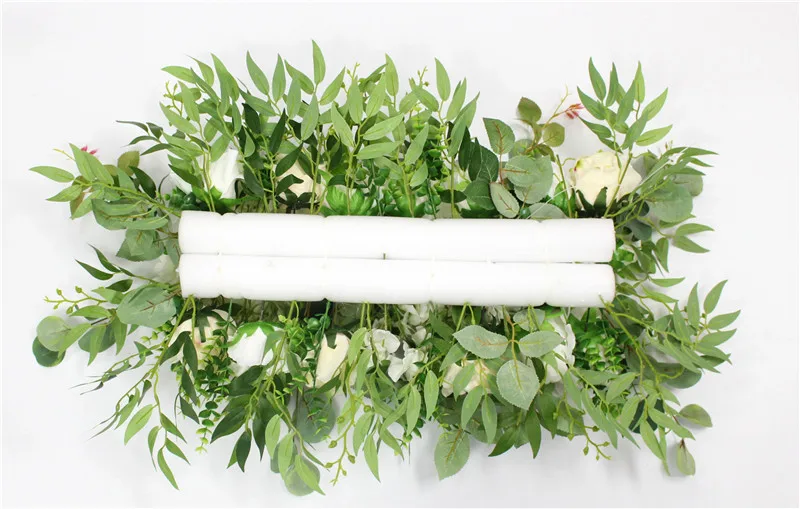 Пользовательские DIY розы пионы лист искусственная Гортензия цветок Свадебный beckdrop Декор Арка Цветочная композиция дорожная направляющая ряд цветов