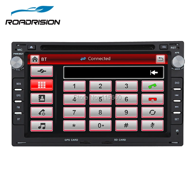Автомагнитола RoadRision 2din 7 дюймов стерео DVD GPS навигация для Volkswagen VW Passat/JETTA/Bora/Polo/GOLF - Фото №1