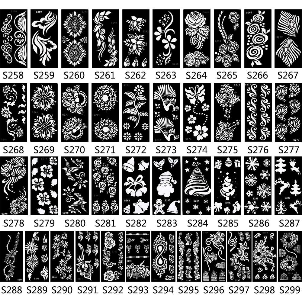 1 шт. оригинальный трафарет для татуировок хной женщин Женский Аэрограф боди арта