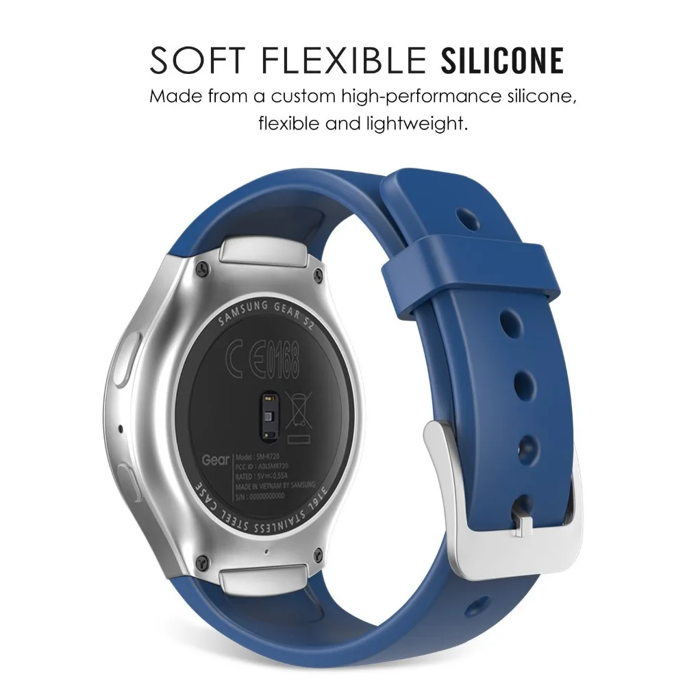 Силиконовый спортивный ремешок для samsung gear S2 Band сменный Браслет с ремешком SM720