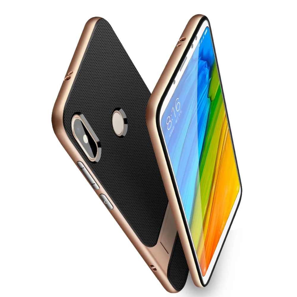 Redmi Note 6 Pro Чехол 2018 Лучший Анти шок гибридный мягкий ТПУ чехол + Жесткий Бампер