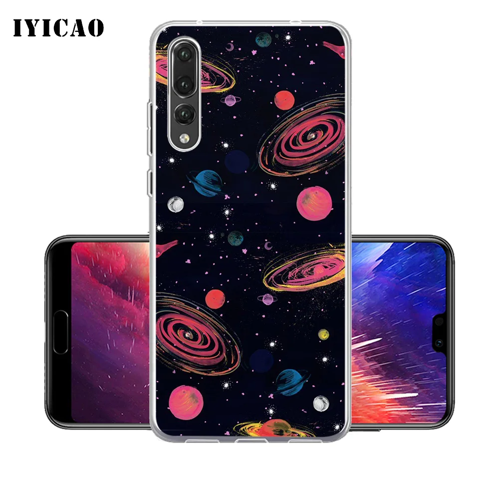 IYICAO niverse Planets Stars Мягкий силиконовый чехол для телефона Huawei P30 P20 Pro P10 P9 P8 Lite P Smart TPU |