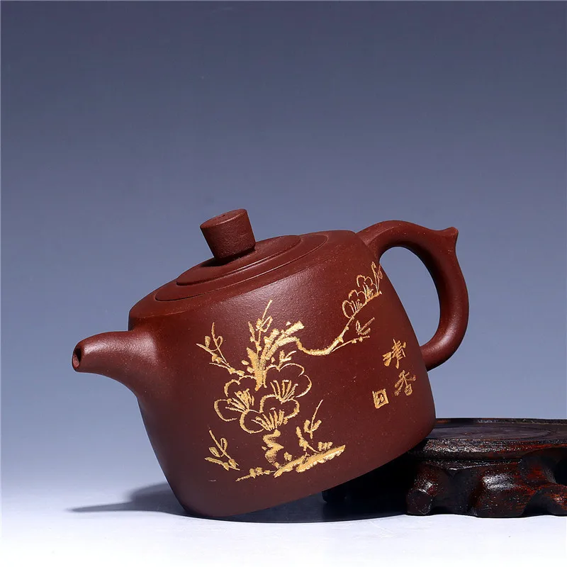 280cc Исин ручная роспись цветочный чайник с узором чайной церемонии утварь