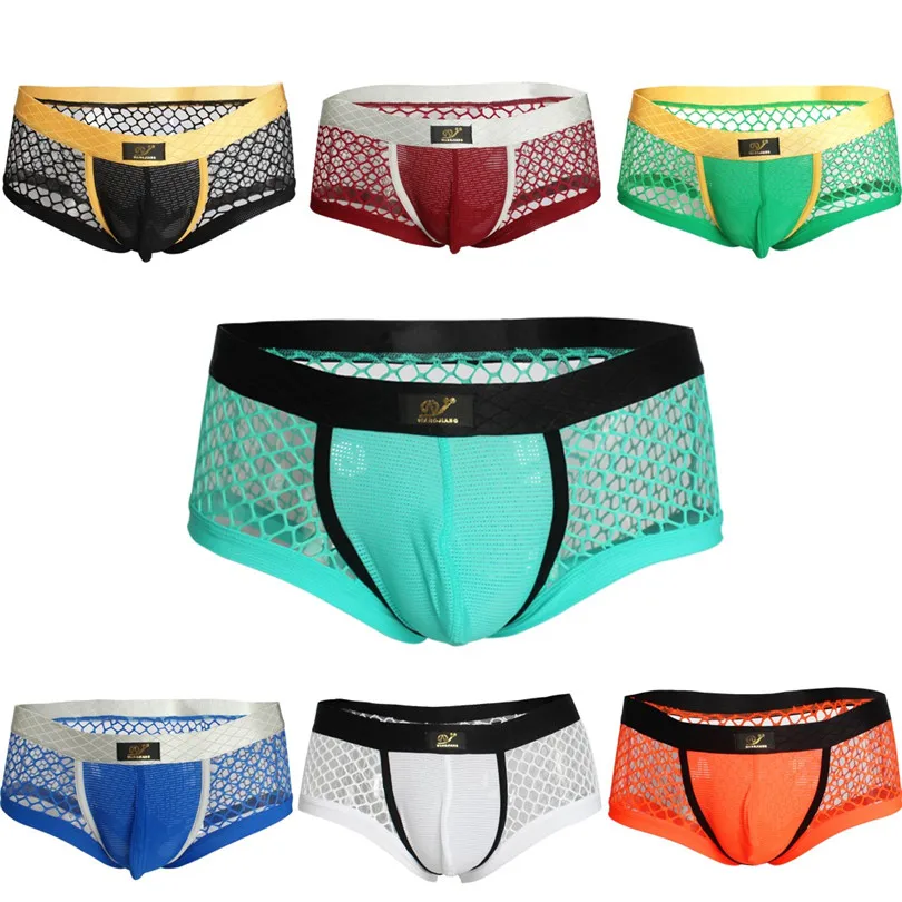 Новое летнее мужское сексуальное ажурное Сетчатое бикини нижнее белье сетчатые