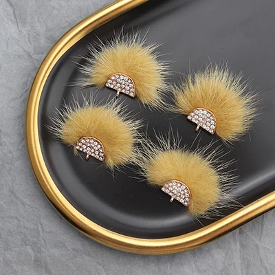 GUFEATHER M394, ювелирные аксессуары, перьевая кисточка, настоящая норка, ювелирные изделия, ручная работа, серьги diy, изготовление ювелирных изделий, 6 шт./партия - Цвет: M39410