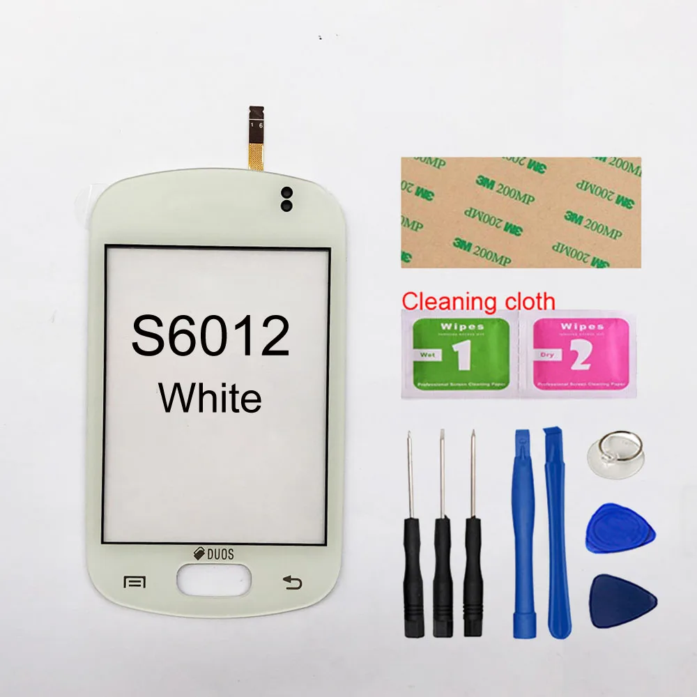 White And Tools Для samsung Galaxy Music Duos S6012 сенсорный экран для samsung Galaxy Y Duos S6102 Young S6310 S6312 сенсорный экран Объектив сенсор - Цвет: White And Tools