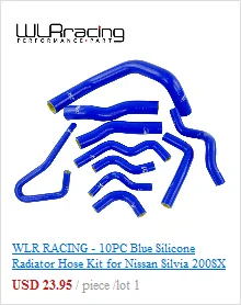 WLR RACING-синий силиконовый радиатор охлаждающей жидкости шланг комплект для VW GOLF GTI MK5 2,0 T 2003-2009, для AUDI MK2, для Seat Leon MK2