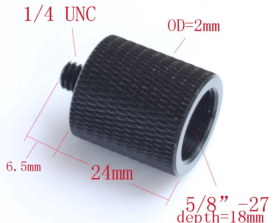 Четыре различных переходника 5/8 &quotдо 1/4&quot для штатива лазерный уровень