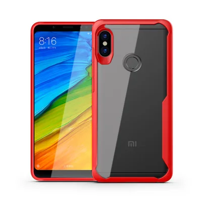Чехол для Xiaomi Redmi note 5 противоударный Прозрачный чехол телефона Pro Мягкий ТПУ