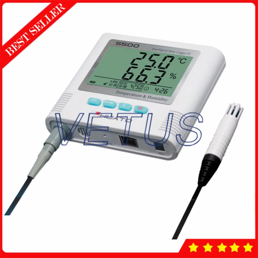 

Ethernet Data Logging System S500-EX-RJ45 Temperature Humidity Datalogger Recorder with External 3m Cable Sensor