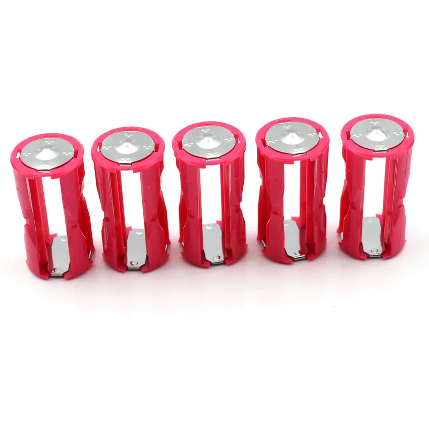 10 pcs/lot 4 x AAA To c size Type Battery connector C battery adaptor Adapter Case Converter Switcher Holder In Parallel |