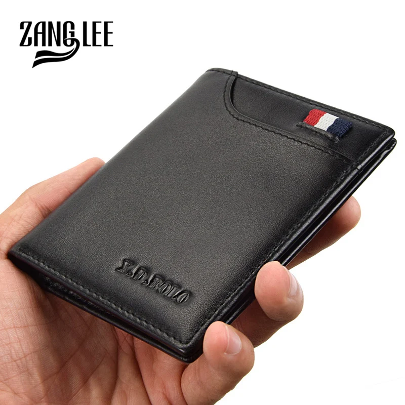 Занг LEE Бизнес Для мужчин кошелек женский кожаный ультра-тонкий мужской карты