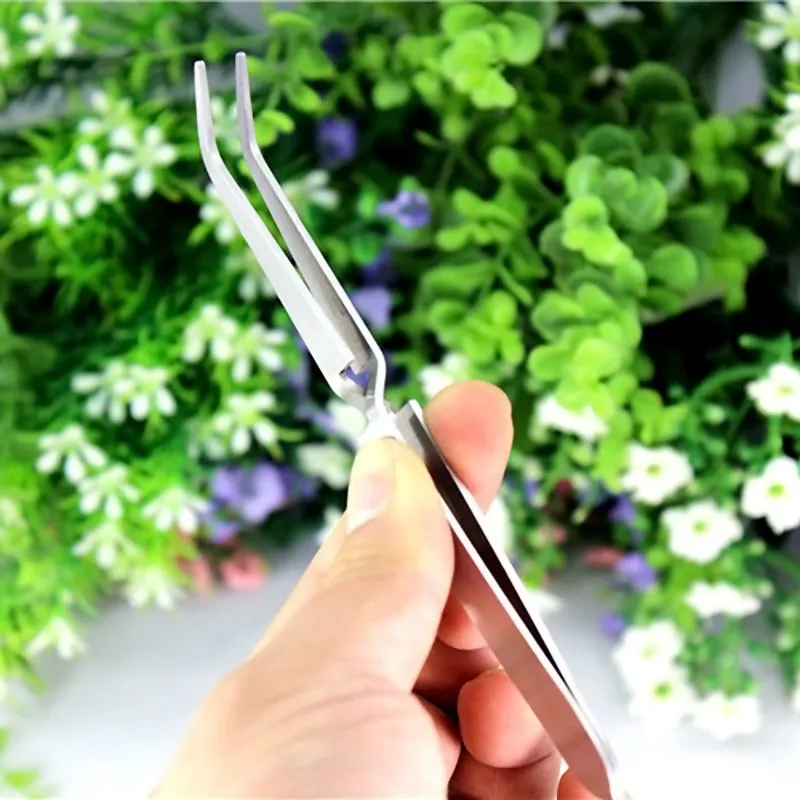 LEARNEVER Нержавеющая сталь ногтей Стразы Paillette Nipper набор изогнутые щипцы щипчики для маникюра плоскогубцы мульти-функциональный