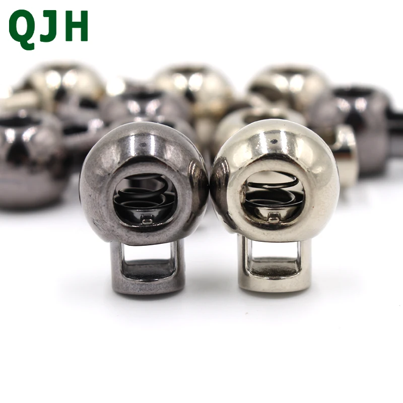 10 шт. золотистые черные металлические кнопки веревка с замком шнурок стопор для