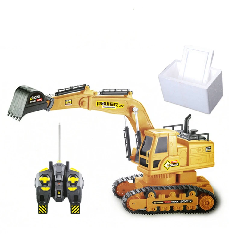 Игрушки с дистанционным управлением 6-канальный Rc экскаватор зарядки 2,4G 1/12 RC автомобиль 6-канальный RC сплава экскаватор RTR 6-канальный бульдозер для детей