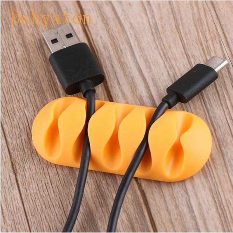 

Cable Winder Wire Organizer Color New Arrival 1Pc Cable Winder Earphone Cable Organizer Wire Storage Silicon Charger Holder Clip