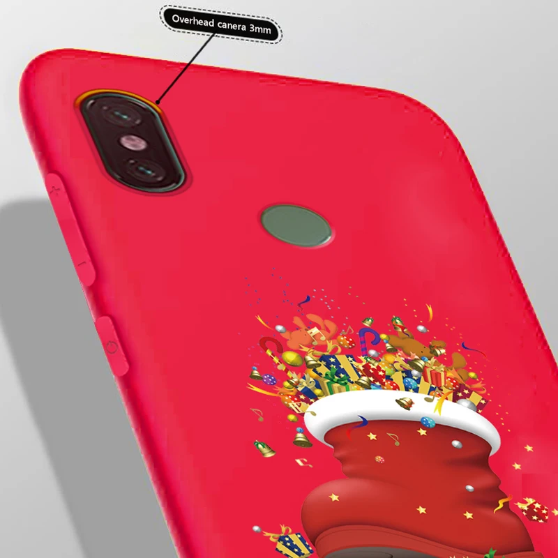 EiiMoo Silicone Phone Case For Xiaomi Mi 8 SE Mi8 Lite Soft Christmas Pattern Cover 6 A2 6X Pocophone F1 | Мобильные телефоны и