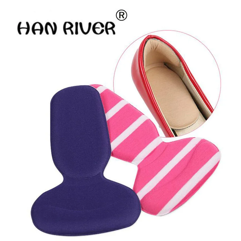 

HANRIVER 1 pair T-Shape insoles high heel shoes pad super soft insole Non Slip Sponge Cushion Foot Heel Protector hot selling