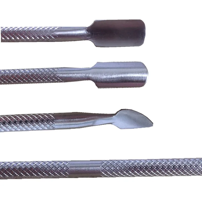 2 шт. инструменты для ногтей из нержавеющей стали кутикулы толкатель Очиститель