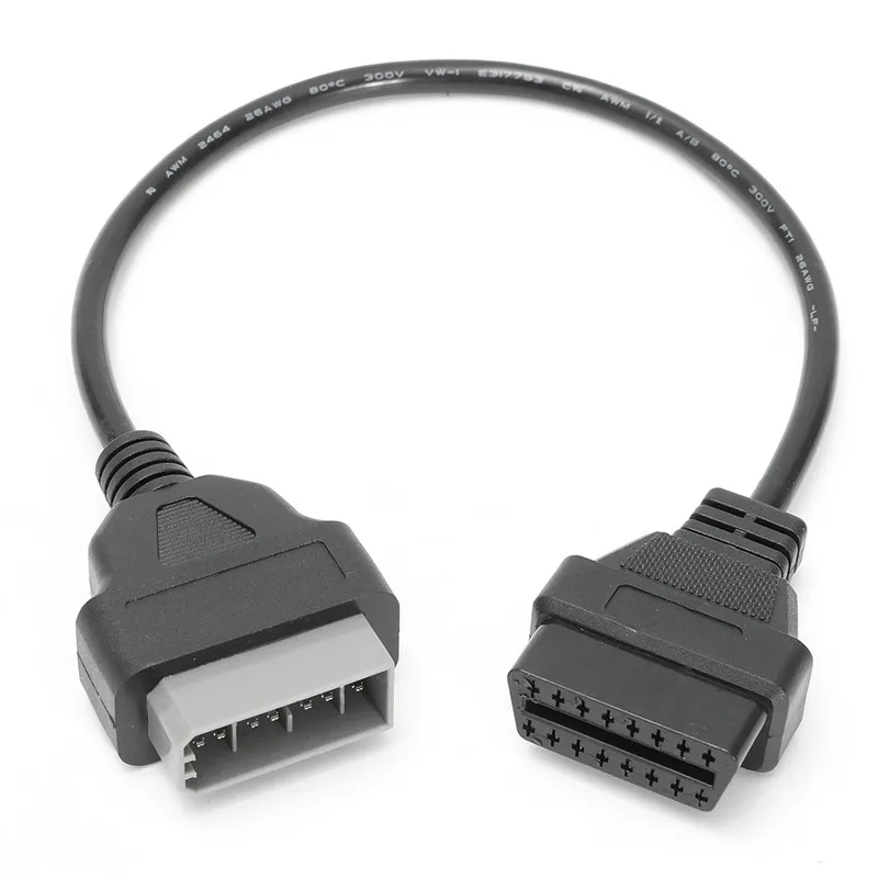 Черный 14 Pin OBD1 до 16 Pin OBD2 кабель конвертер Кабель-адаптер для Nissan/Infiniti