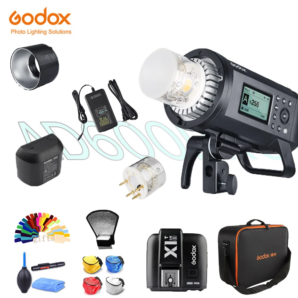 Godox AD600Pro AD600 Pro HSS 1/8000s TTL 2 4G беспроводная наружная вспышка для фотосъемки + X1T