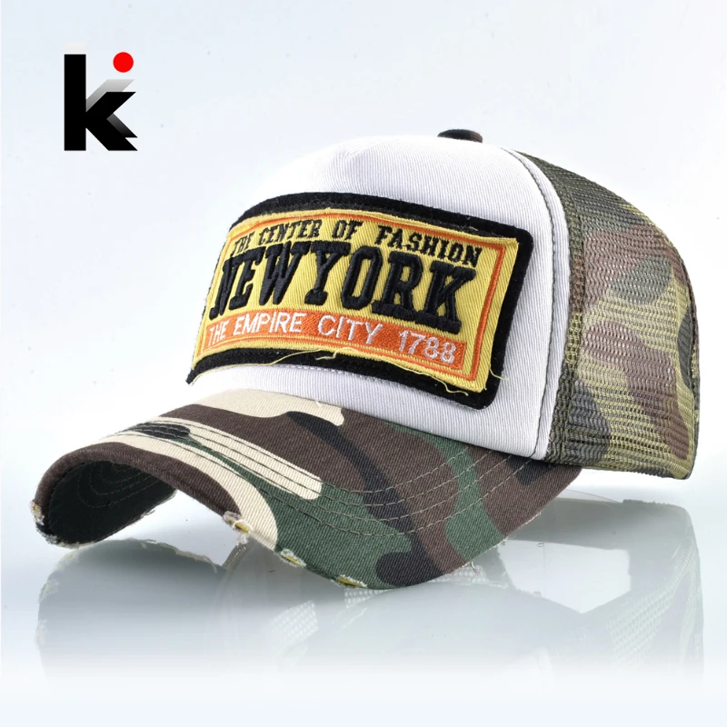 Летняя сетчатая Бейсболка для женщин уличные камуфляжные кепка мужчин