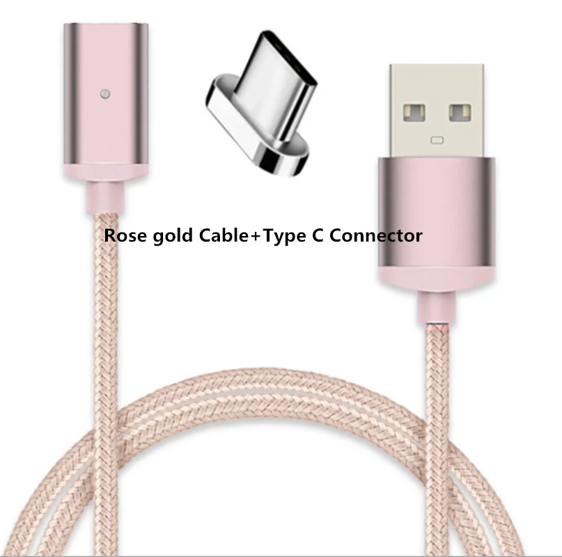 USB C Cable Магнитный кабель USB для быстрой зарядки, магнитный кабель usb type C для зарядки и передачи данных, кабель Micro USB для мобильного телефона, usb-шнур - Цвет: USB C Cable