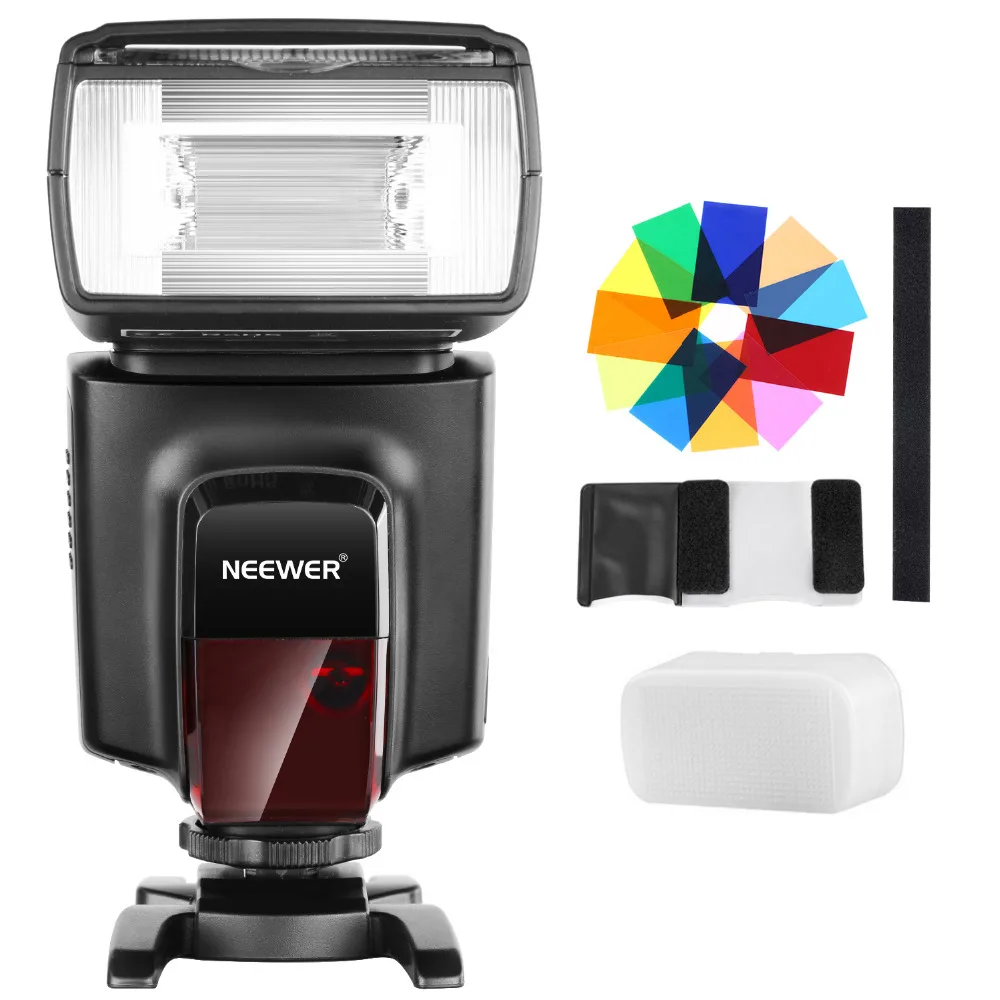 Вспышка Neewer TT560 Speedlite с 12 цветными фильтрами комплект для Canon Nikon Panasonic Olympus Pentax и