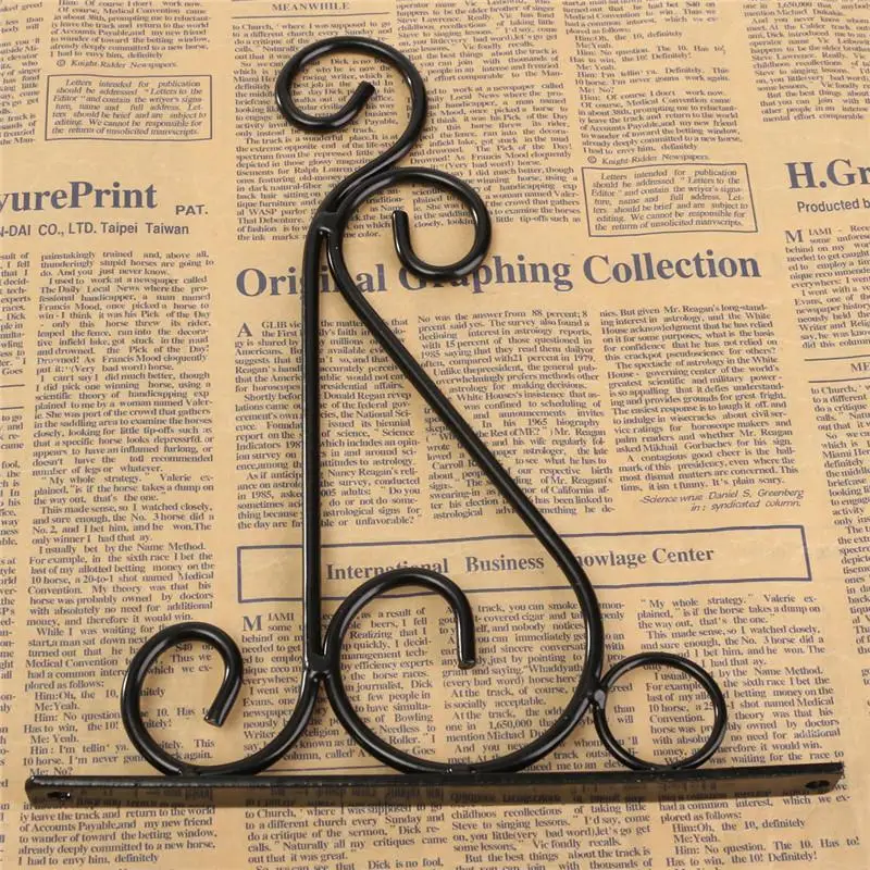 Кованые художественные крючки Подвесная подставка для растений цветочный горшок держатель Классический