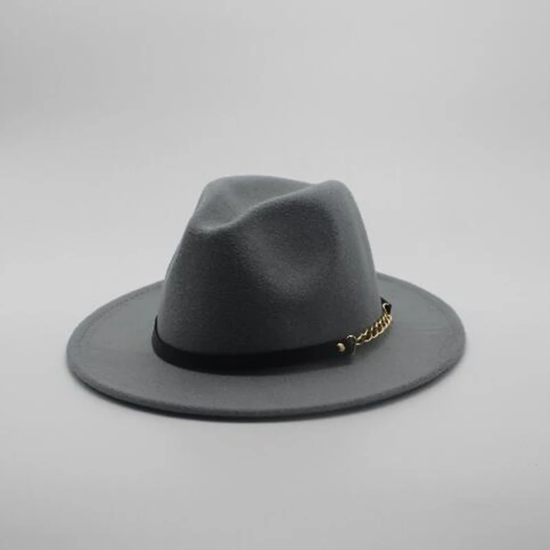 Fashion female woolen black hat pink solid color fedora ladies felt hats leather belt winter women jazz 2017 new arrival|Мужские
