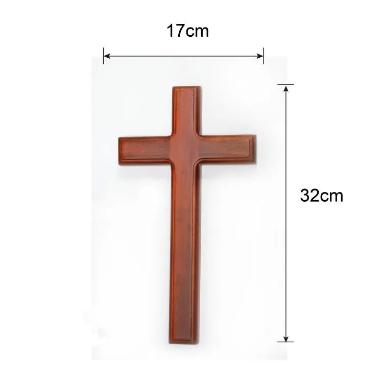 

Solid Wood Wall Cross Crucifix 32cm Wall Decor Christian Gift Wall Hanging