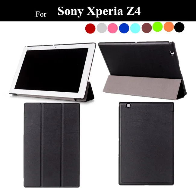 Для Xperia Z4 Tablet Ультратонкий чехол из искусственной кожи с подставкой для Sony 10 1