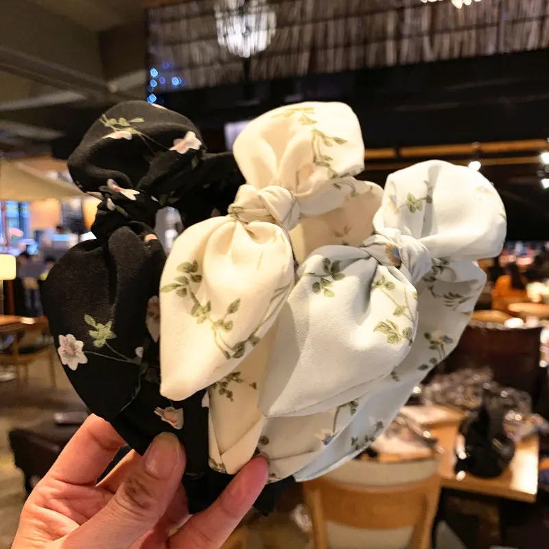 Новые аксессуары для волос женский цветочный ободок с узлом милый волос| |