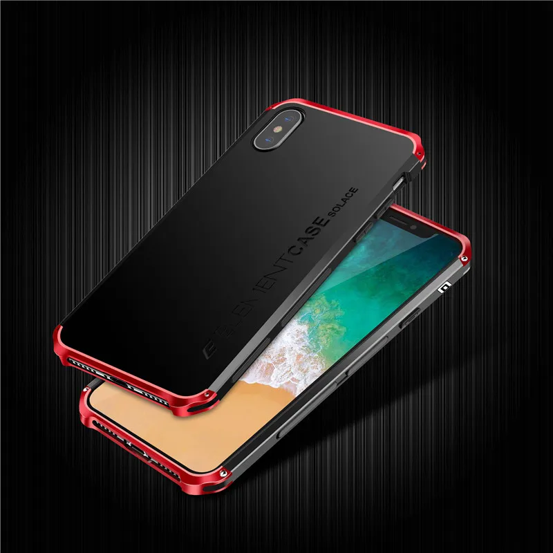 TPU+Aviation aluminum alloy Phone Case Protective Cover Shockproof Ultra Thin Heavy Duty Protector Back for iPhone x | Мобильные