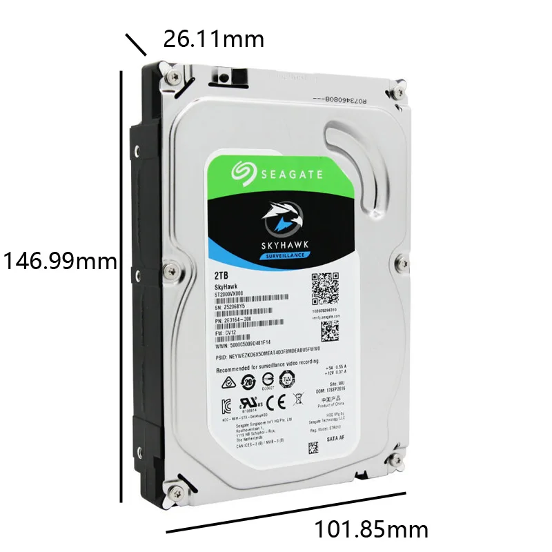 Жесткий диск Seagate Skyhawk для системы видеонаблюдения 3 5 дюйма SATA III |